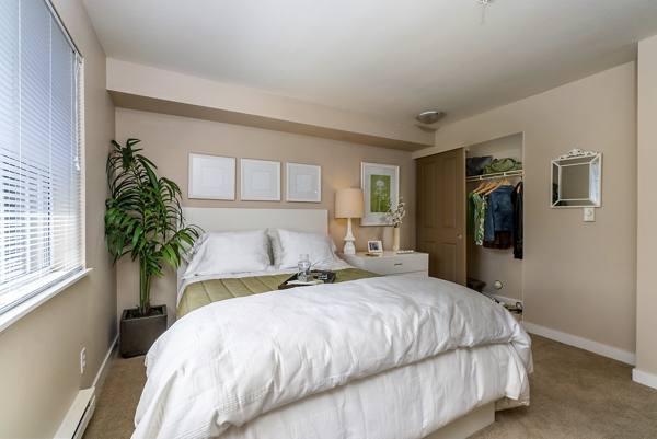 bedroom at BluWater Apartments