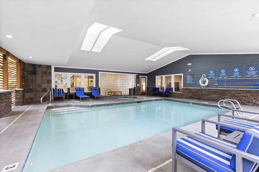 pool at BluWater Apartments 