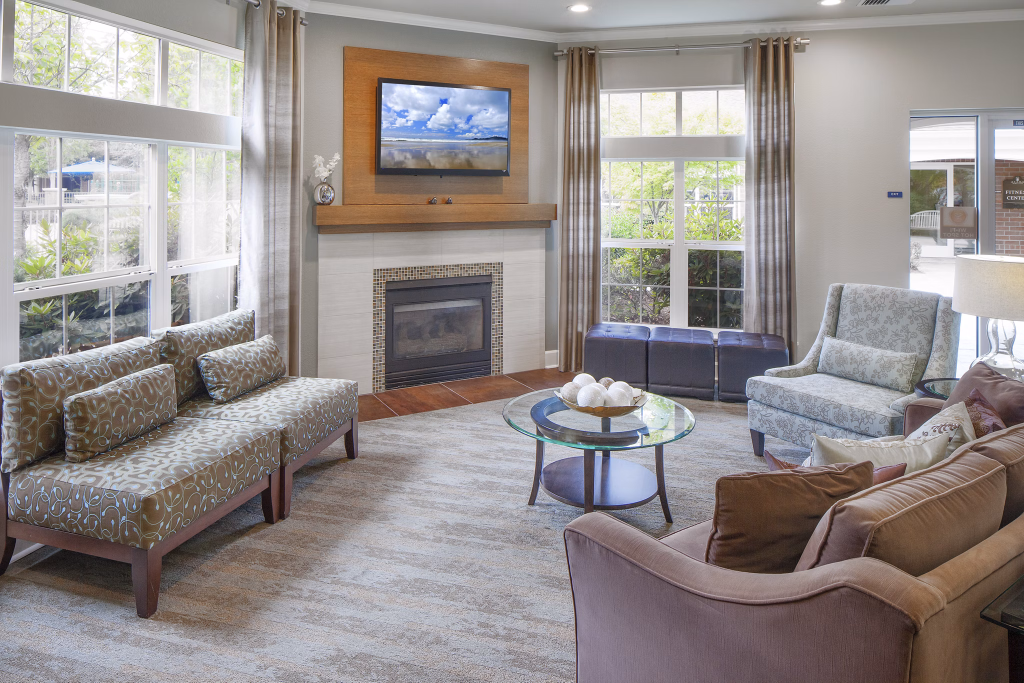 Arya at Hedges Creek: Modern clubhouse featuring luxury interiors for community events
