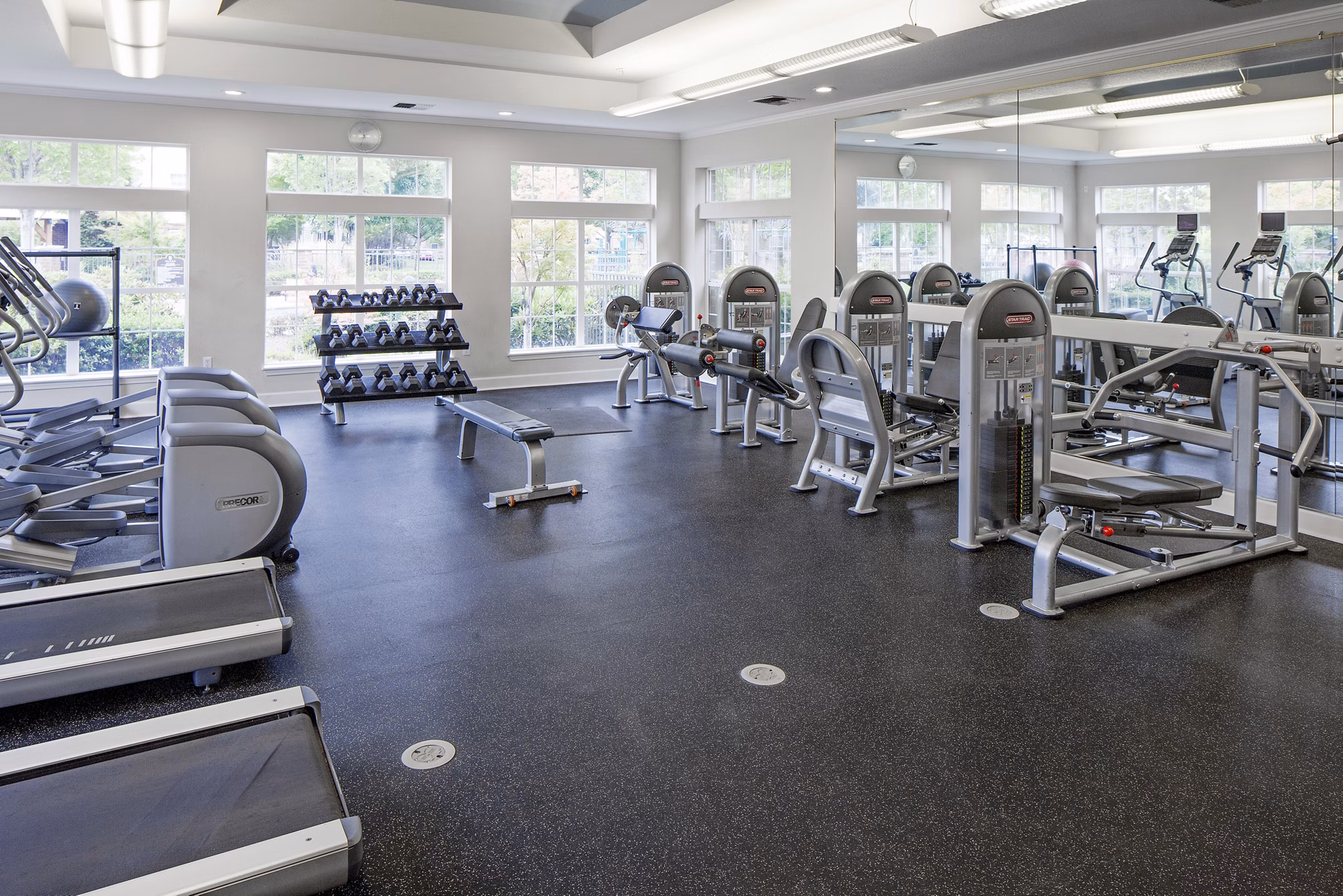 Arya at Hedges Creek: Modern fitness center with state-of-the-art equipment for luxury living