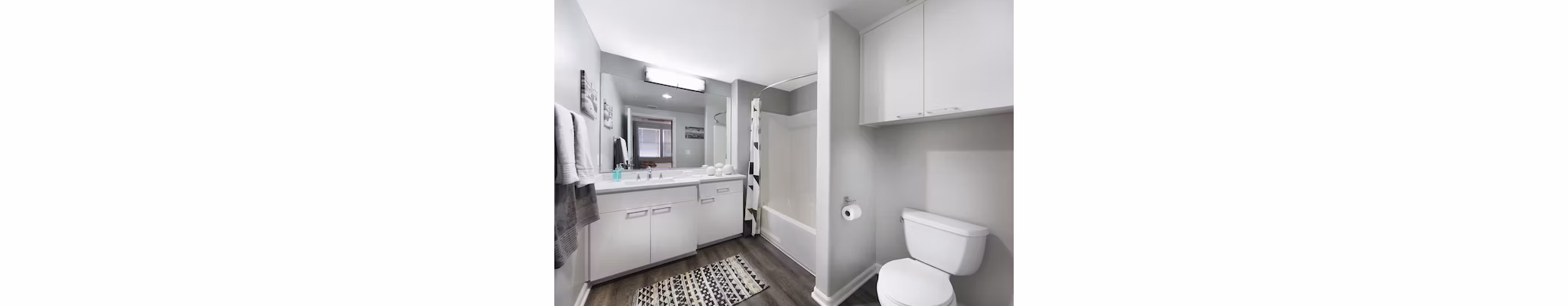 Bathroom at Avana On Wilshire Apartments