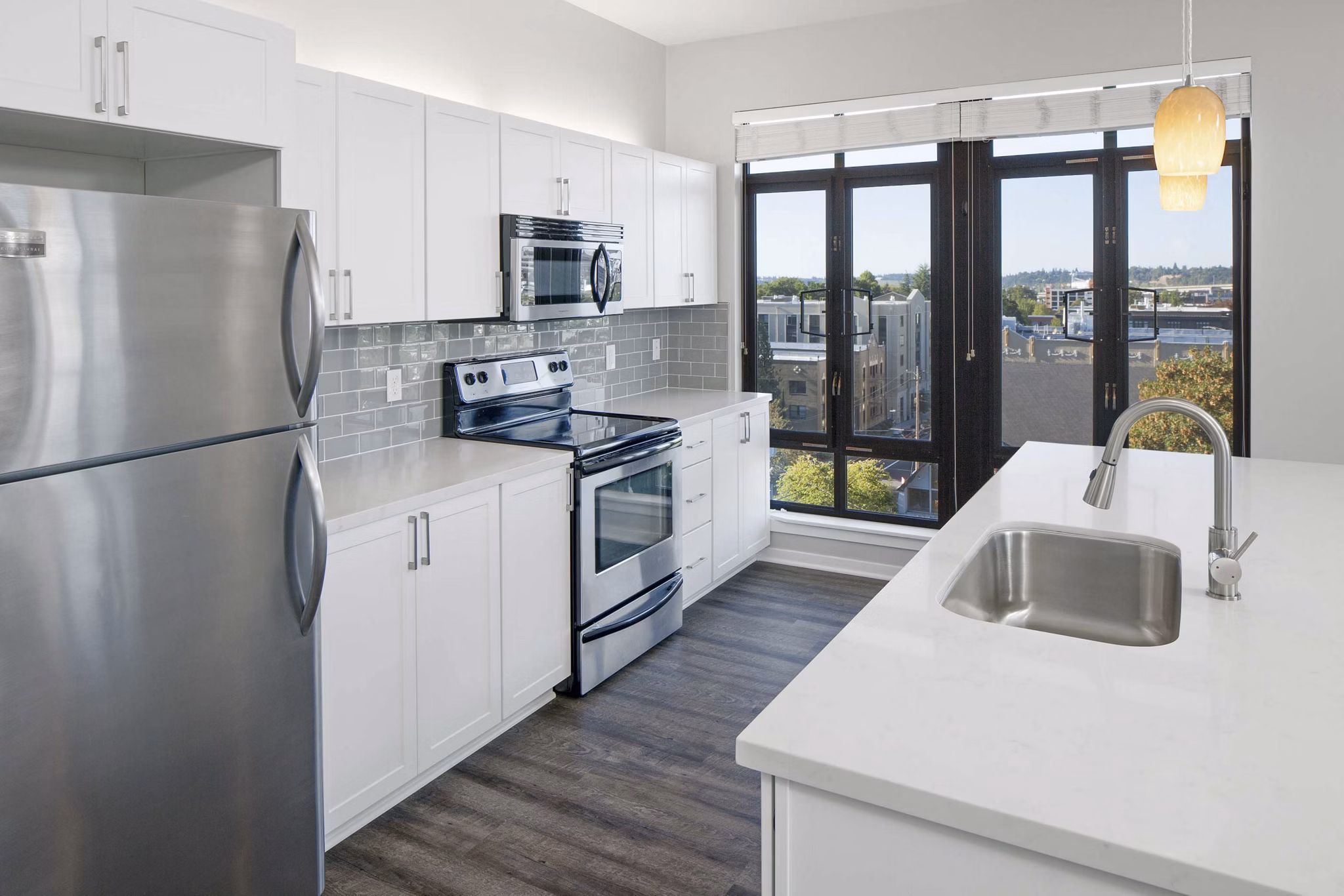 kitchen at Park 19 Apartments