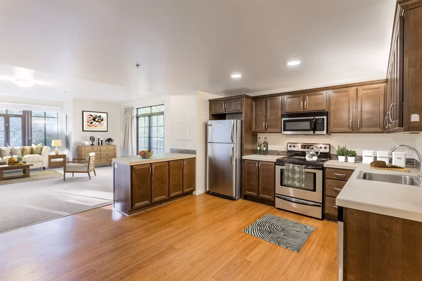 kitchen at Park 19 Apartments