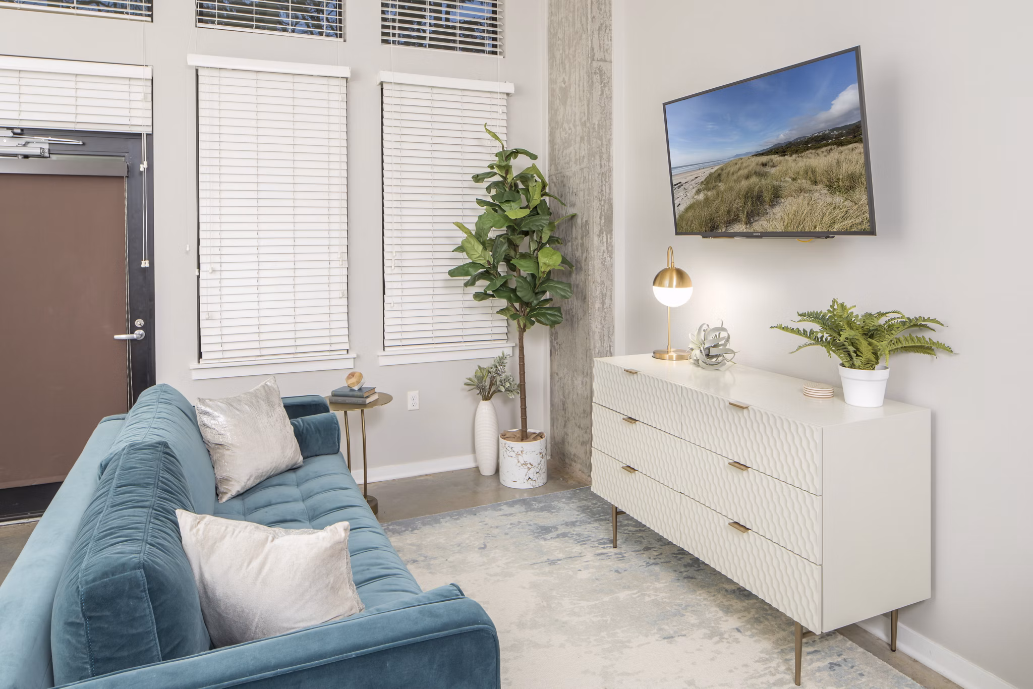 living room at Park 19 Apartments