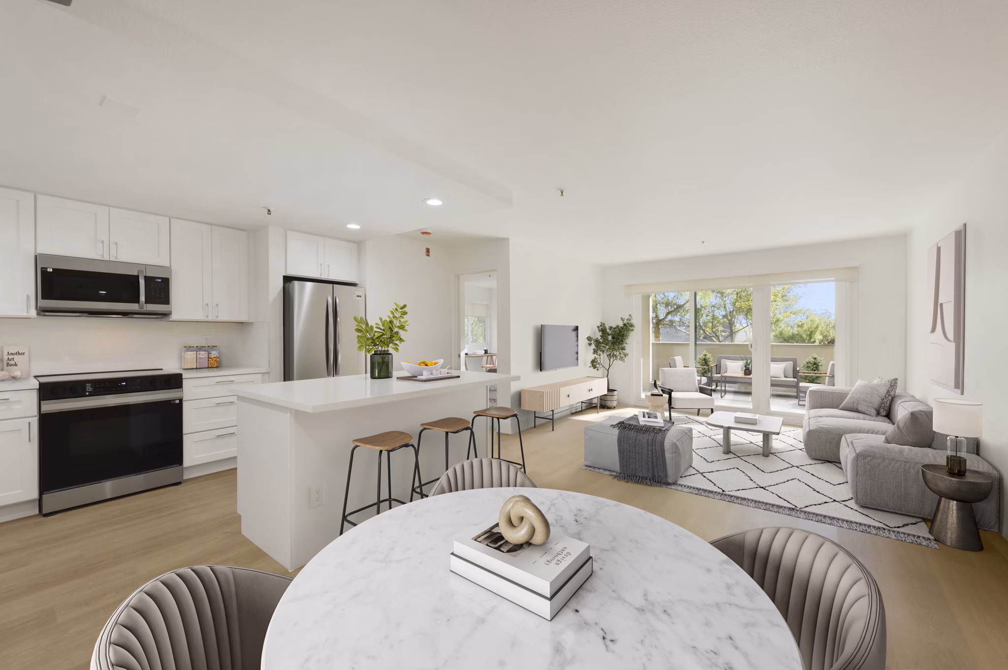 dining room at Larkspur Courts Apartments