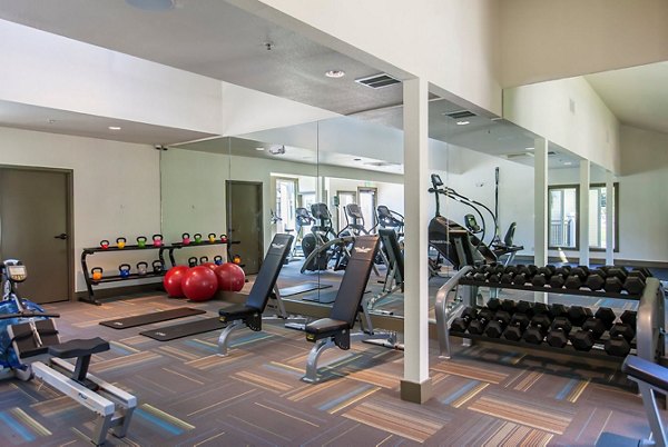 fitness center at Larkspur Courts Apartments