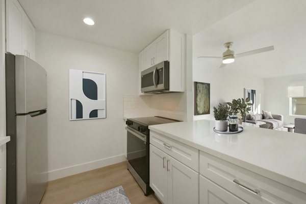 kitchen at Larkspur Courts Apartments