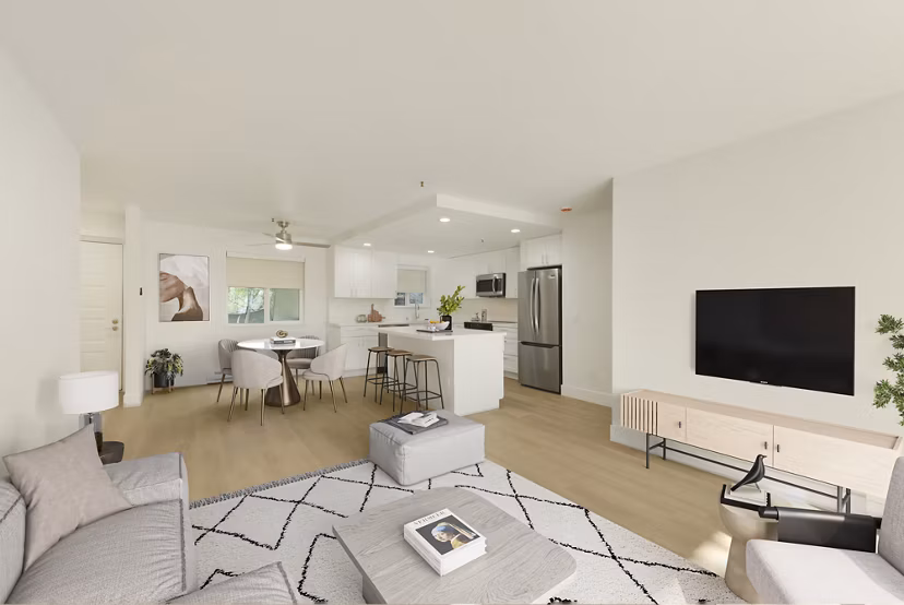 living room at Larkspur Courts Apartments