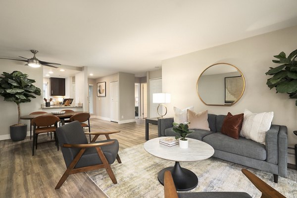 living room at Larkspur Courts Apartments