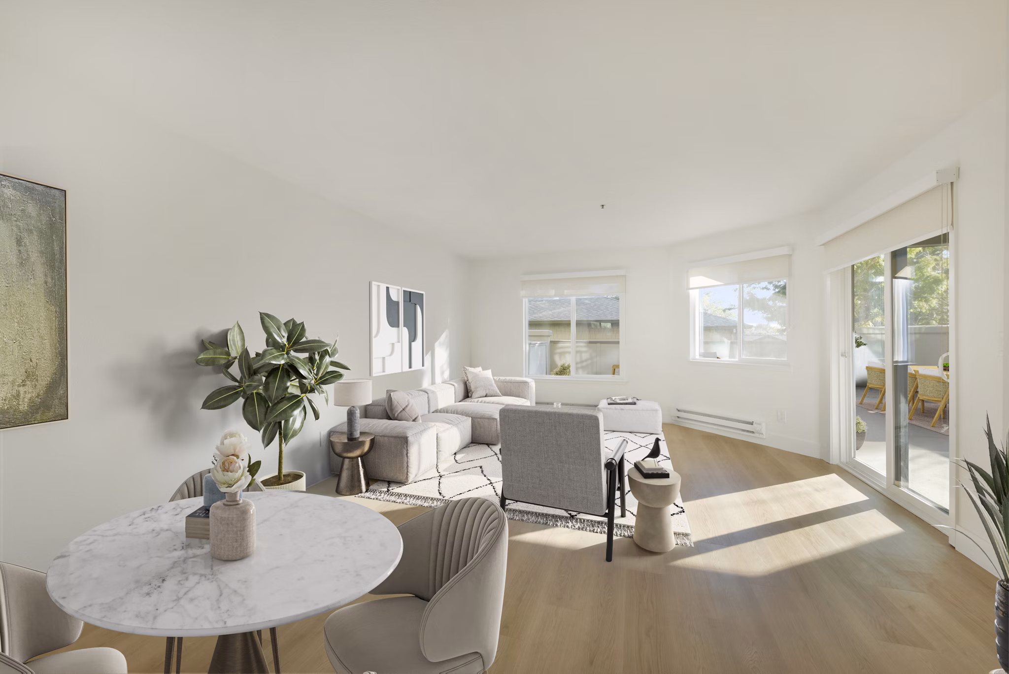living room Larkspur Courts Apartments