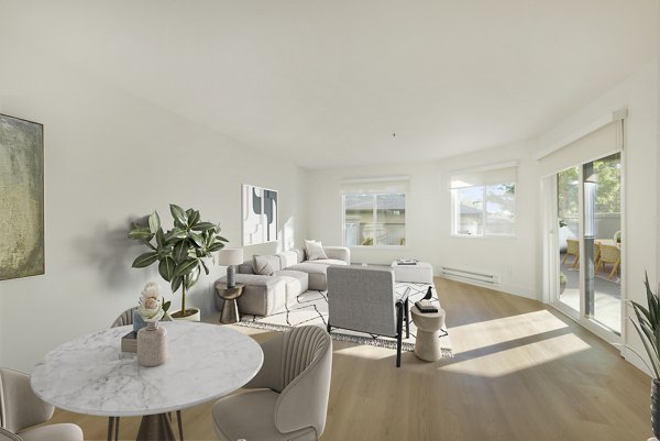 living room Larkspur Courts Apartments