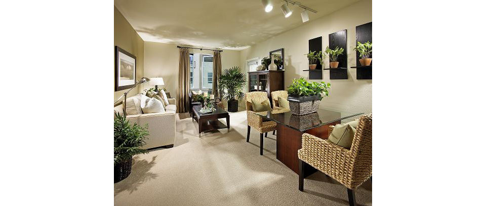 living room at Trio Apartments