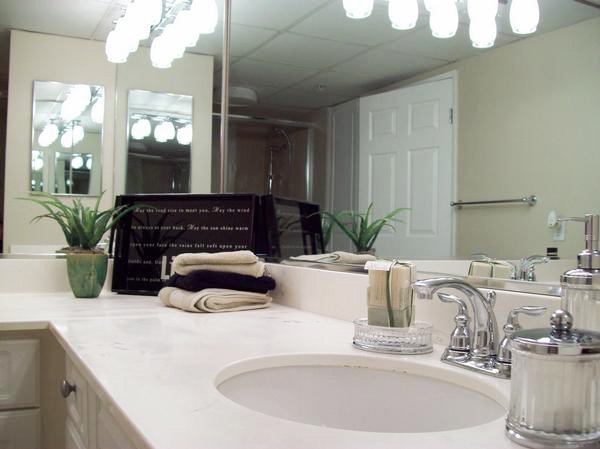 Bathroom featuring sleek design and modern fixtures in Legacy at Westwood Apartments
