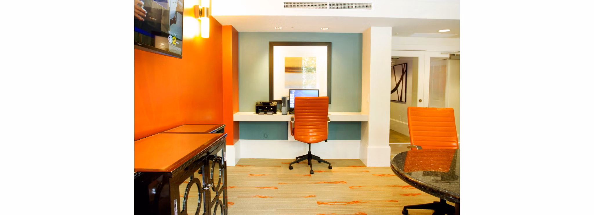 State-of-the-art meeting facility at Legacy at Westwood Apartments, ideal for professional gatherings