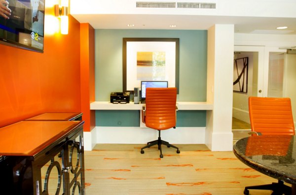 State-of-the-art meeting facility at Legacy at Westwood Apartments, ideal for professional gatherings
