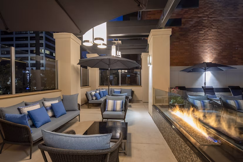 grill area at Legacy at Westwood Apartments 