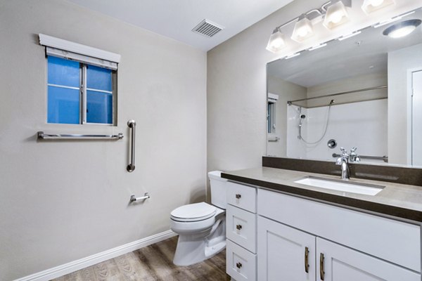 bathroom at Rolling Hills Gardens Apartments