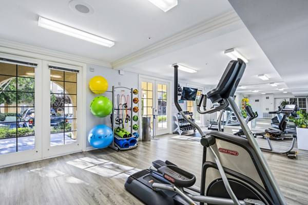fitness center at Rolling Hills Gardens Apartments