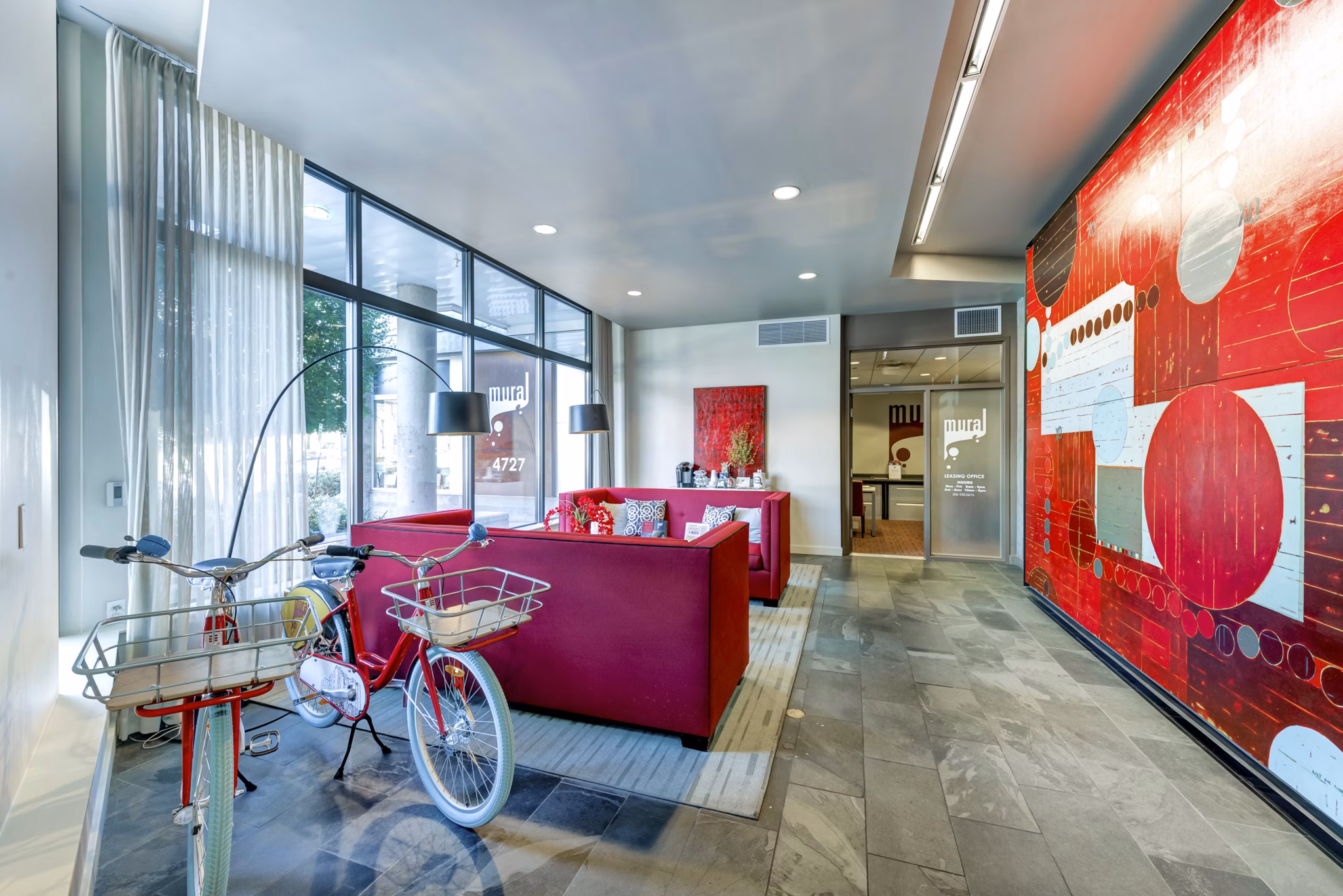 Luxury clubhouse with spacious lounge and modern design at Link Apartments, perfect for social gatherings and relaxation