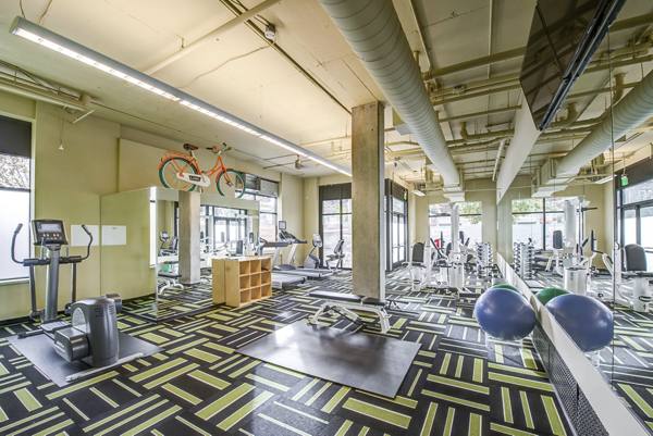 fitness center at Link Apartments