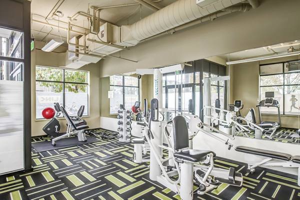 fitness center at Link Apartments