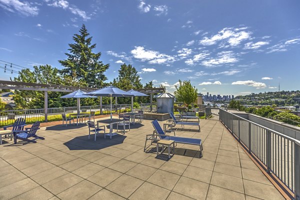 patio area at Prescott Apartments