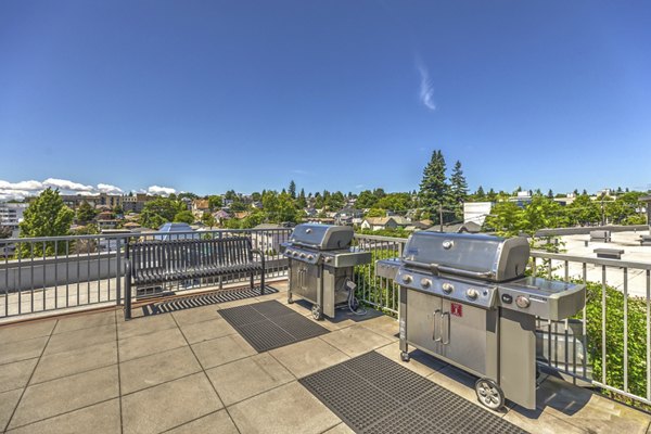 bbq grill area at Prescott Apartments