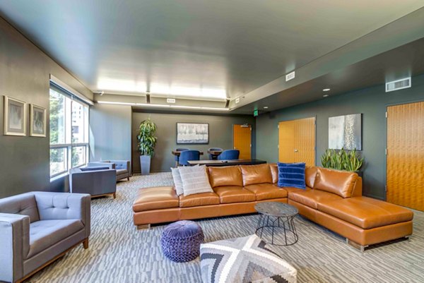 Clubhouse featuring modern design and comfortable seating at Aspira Apartments