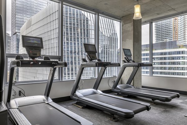 fitness center at Aspira Apartments