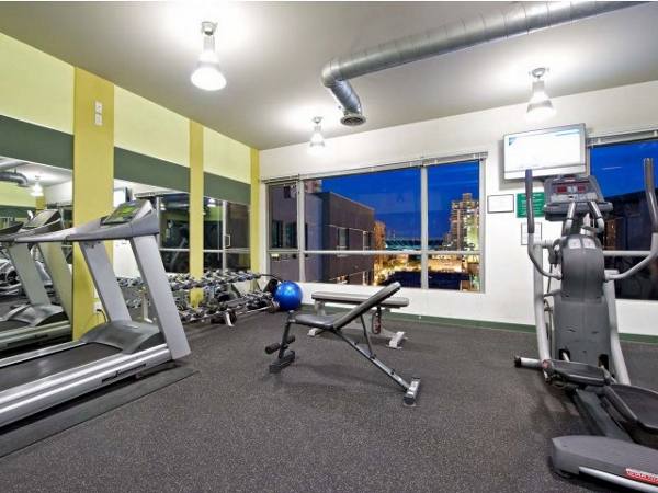 fitness center at Seventh&G Apartments