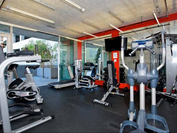 fitness center at Sixth&G Apartments