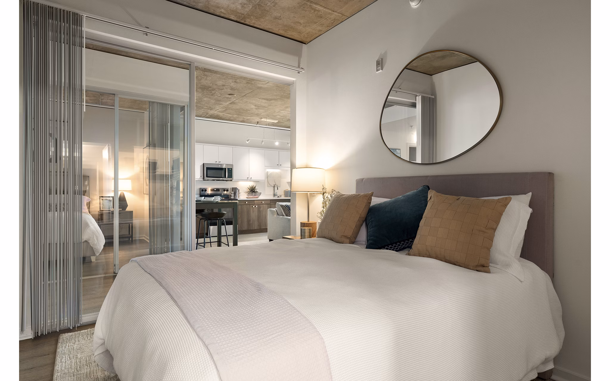 Bedroom at Tenth&G Apartments