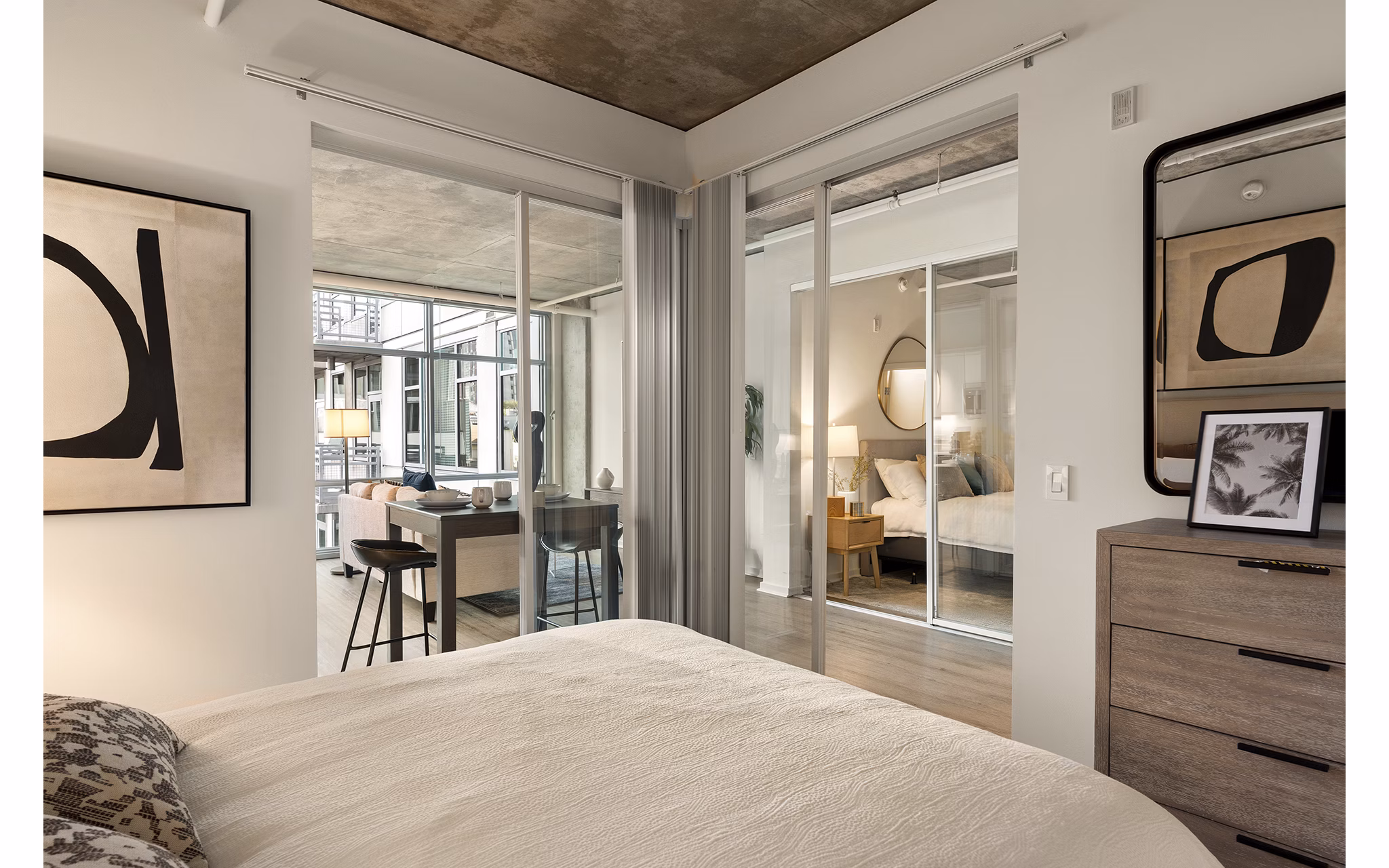 Bedroom at Tenth&G Apartments