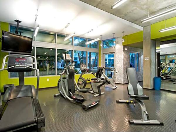 fitness center at Tenth&G Apartments