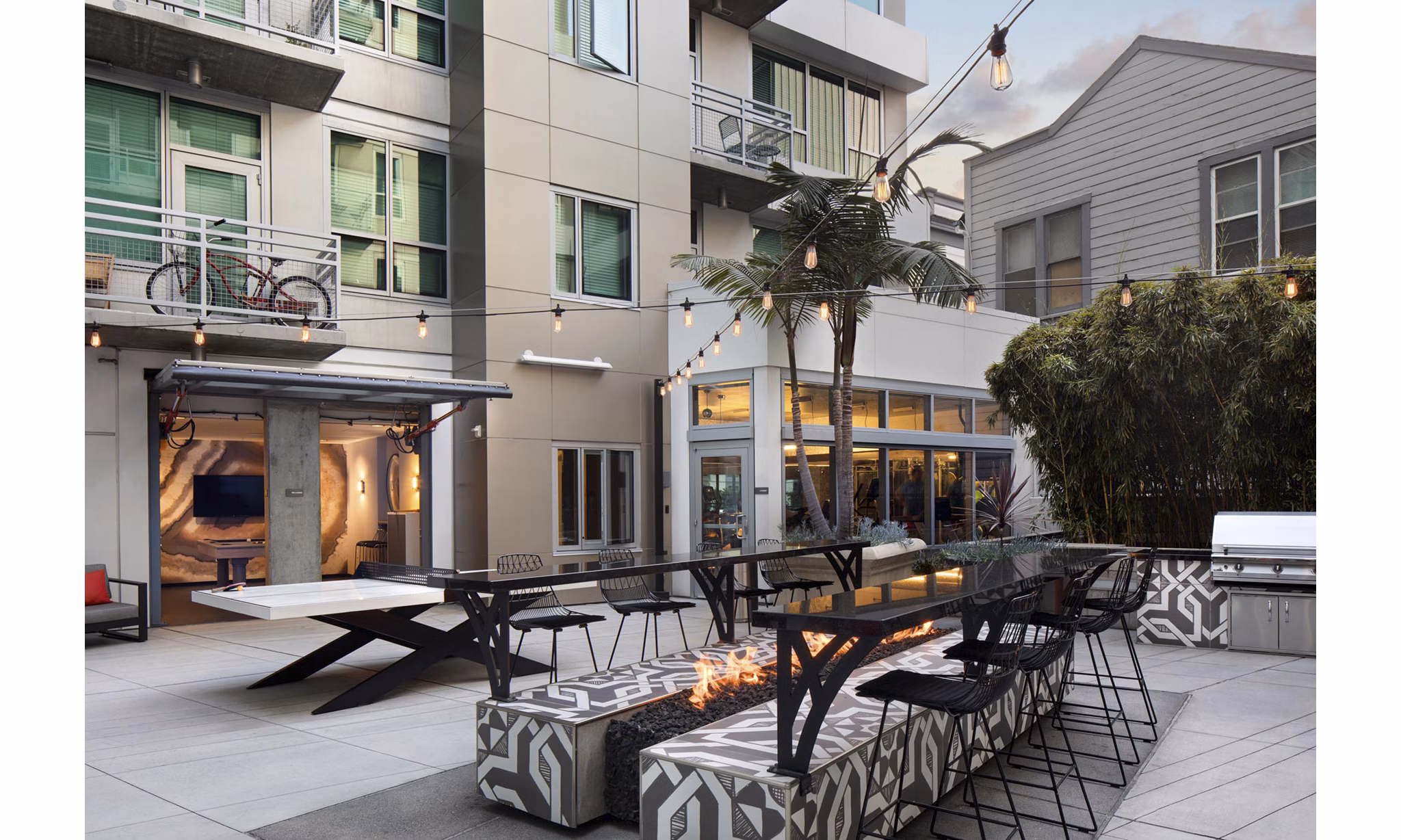 Patio at Tenth&G Apartments