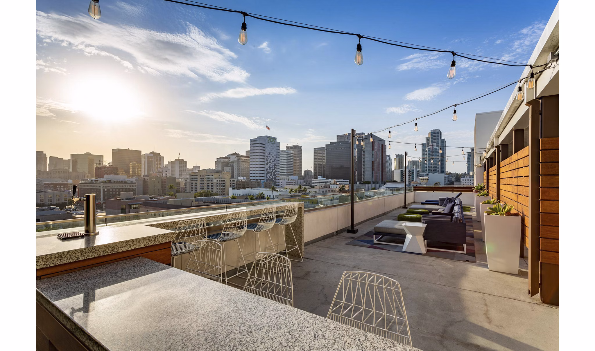 Patio at Tenth&G Apartments