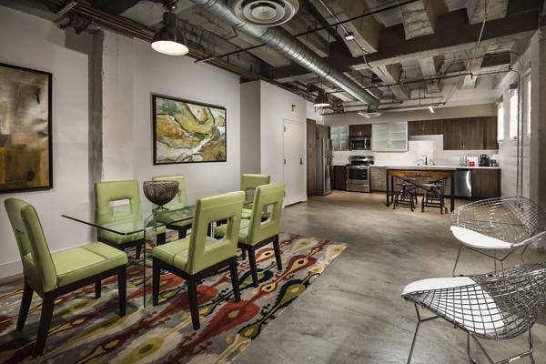 dining area at Holly Street Village Apartments
