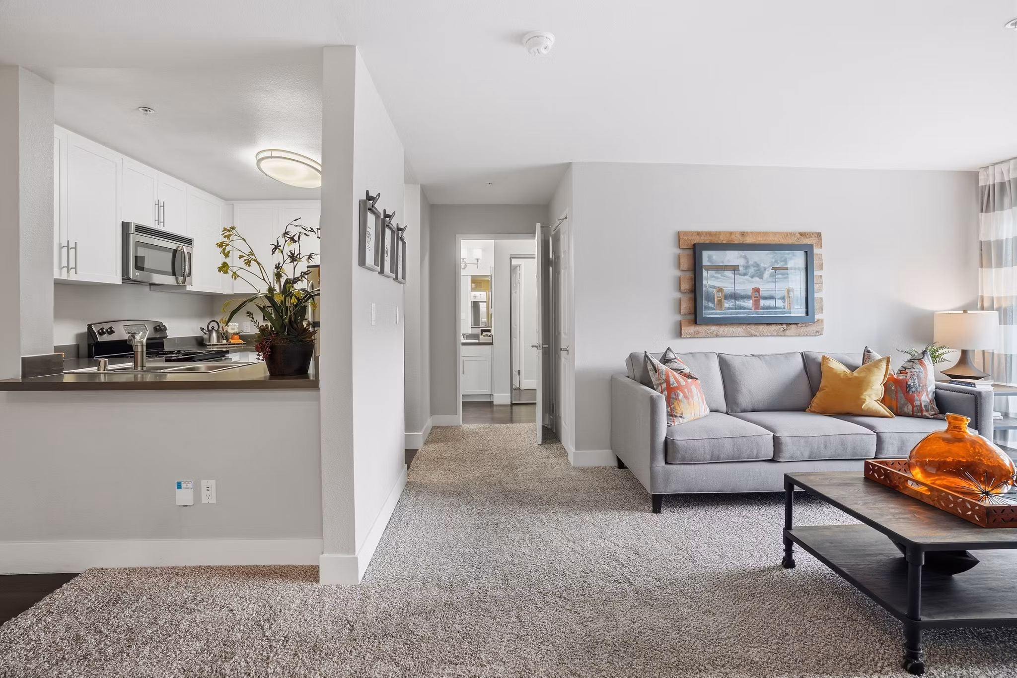 living room at Holly Street Village Apartments