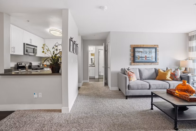living room at Holly Street Village Apartments