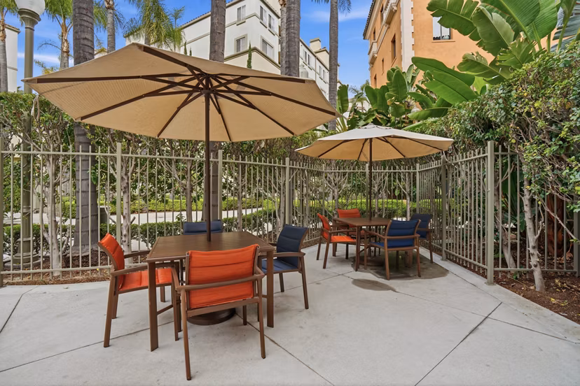patio at Holly Street Village Apartments