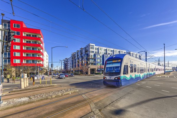 The Station at Othello Park: Contemporary building/exterior apartments in open-air, vibrant neighborhood
