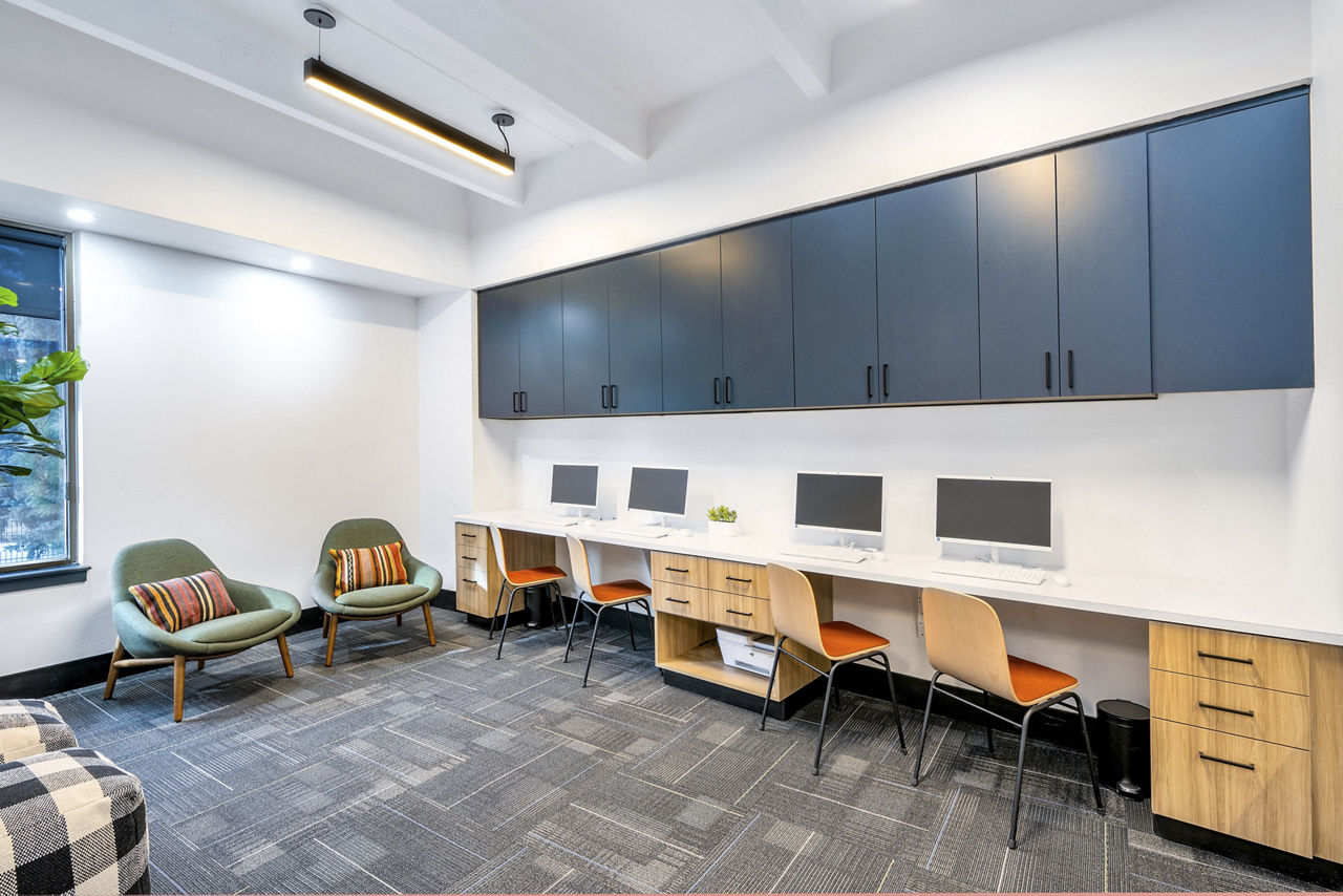 Work space at Sage At Panorama (2 of 3)