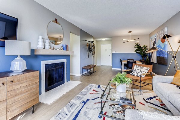 living room at Sage at Panorama Apartments