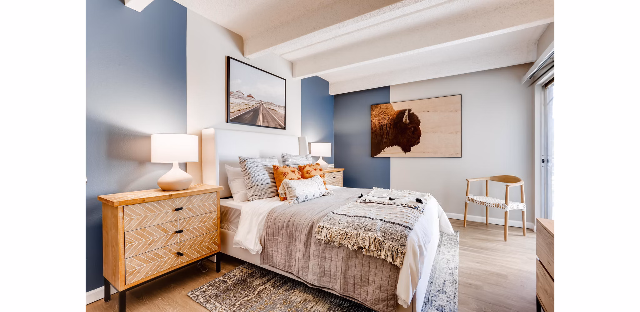 bedroom at Elm at Panorama Apartments