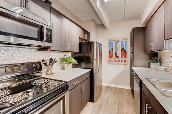 kitchen at Elm at Panorama Apartments