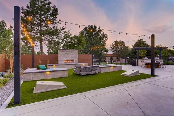 grill area at Elm at Panorama Apartments