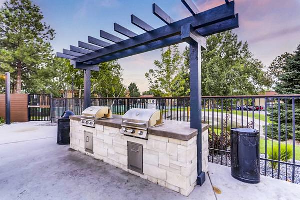 grill area at Elm at Panorama Apartments
