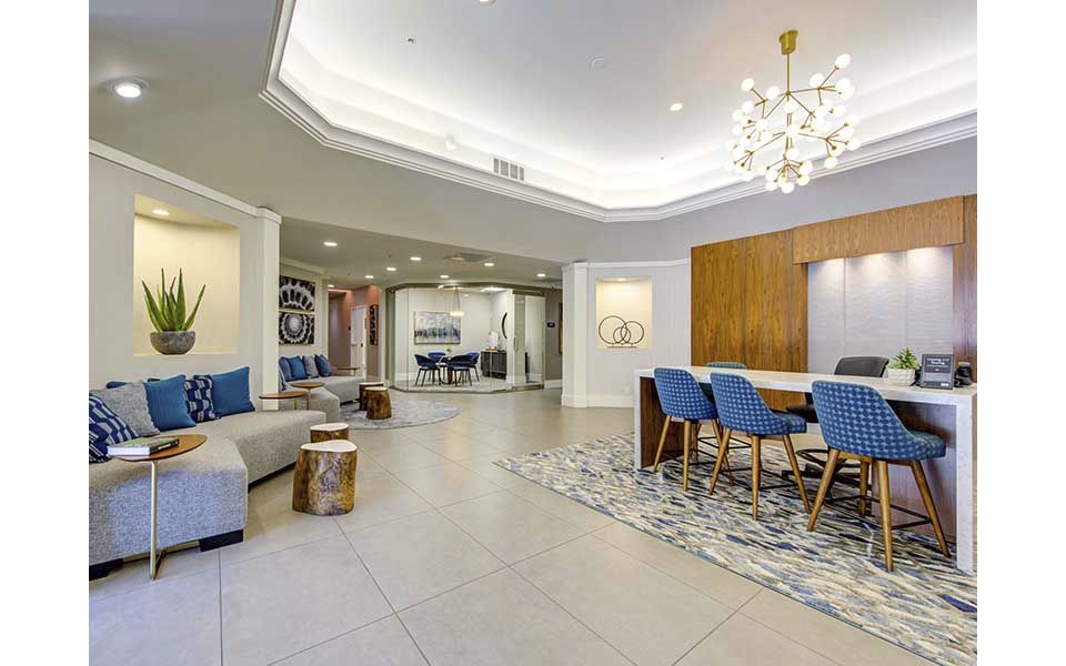 clubhouse at Elevate Long Beach Apartments 