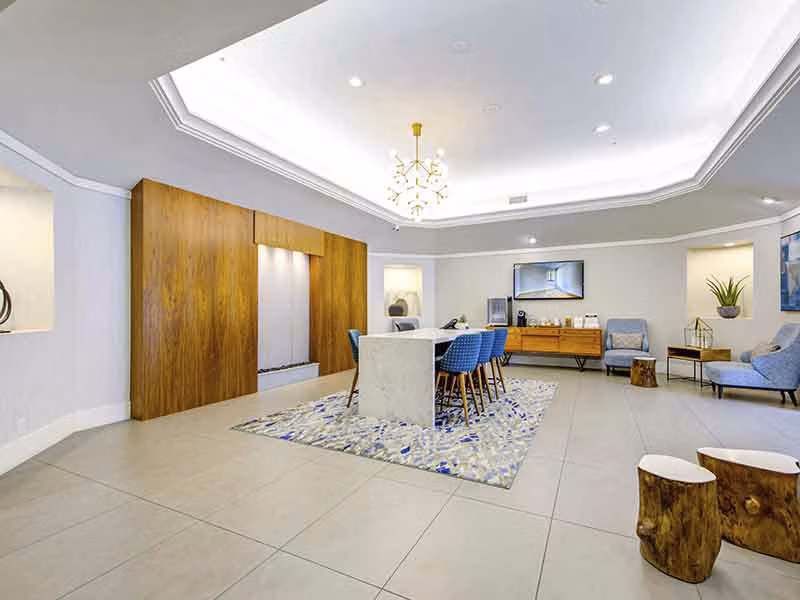 clubhouse at Elevate Long Beach Apartments 