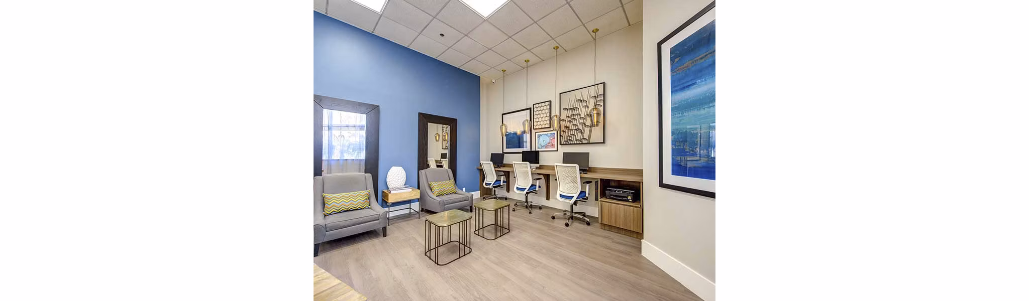 clubhouse at Elevate Long Beach Apartments 